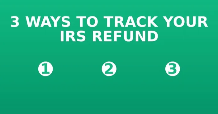 Guide showing 3 ways to track your IRS refund status